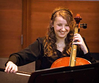 Student Playing the Cello