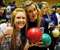 Stuents Playing Dodgeball